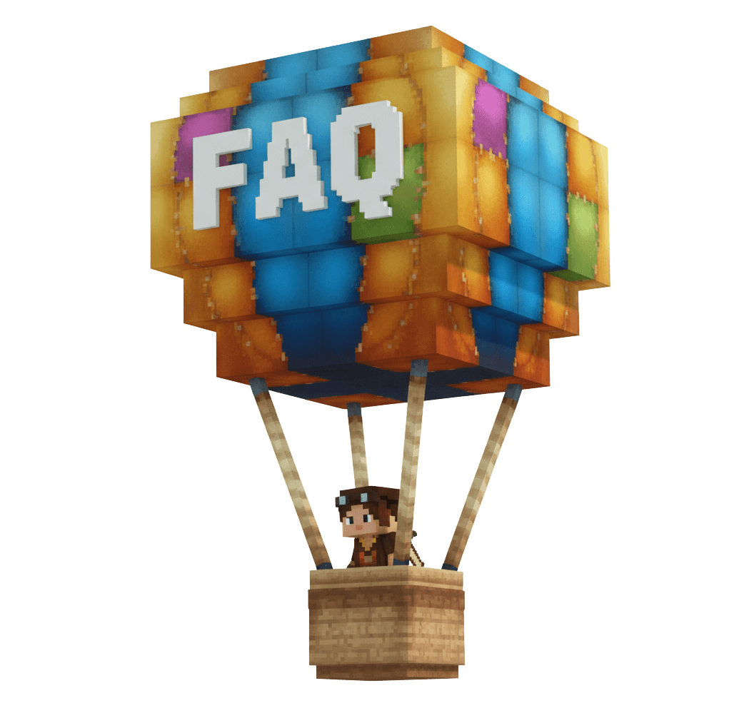 Ilustração de dúvidas sobre hospedagem Hytale